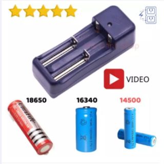 Sạc Pin 18650 16340 14500 Loại 2 Viên