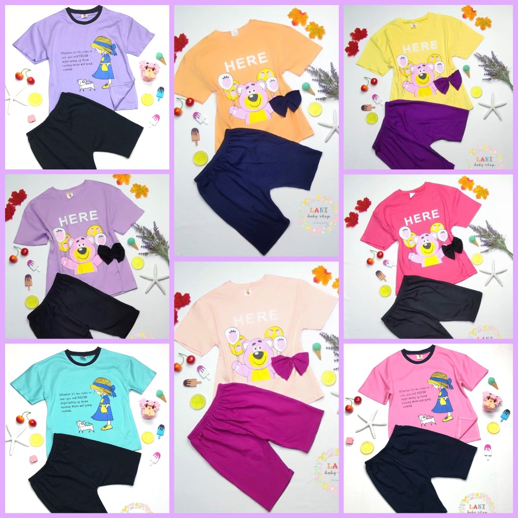 Đồ bộ ngắn tay bé gái chất cotton đẹp