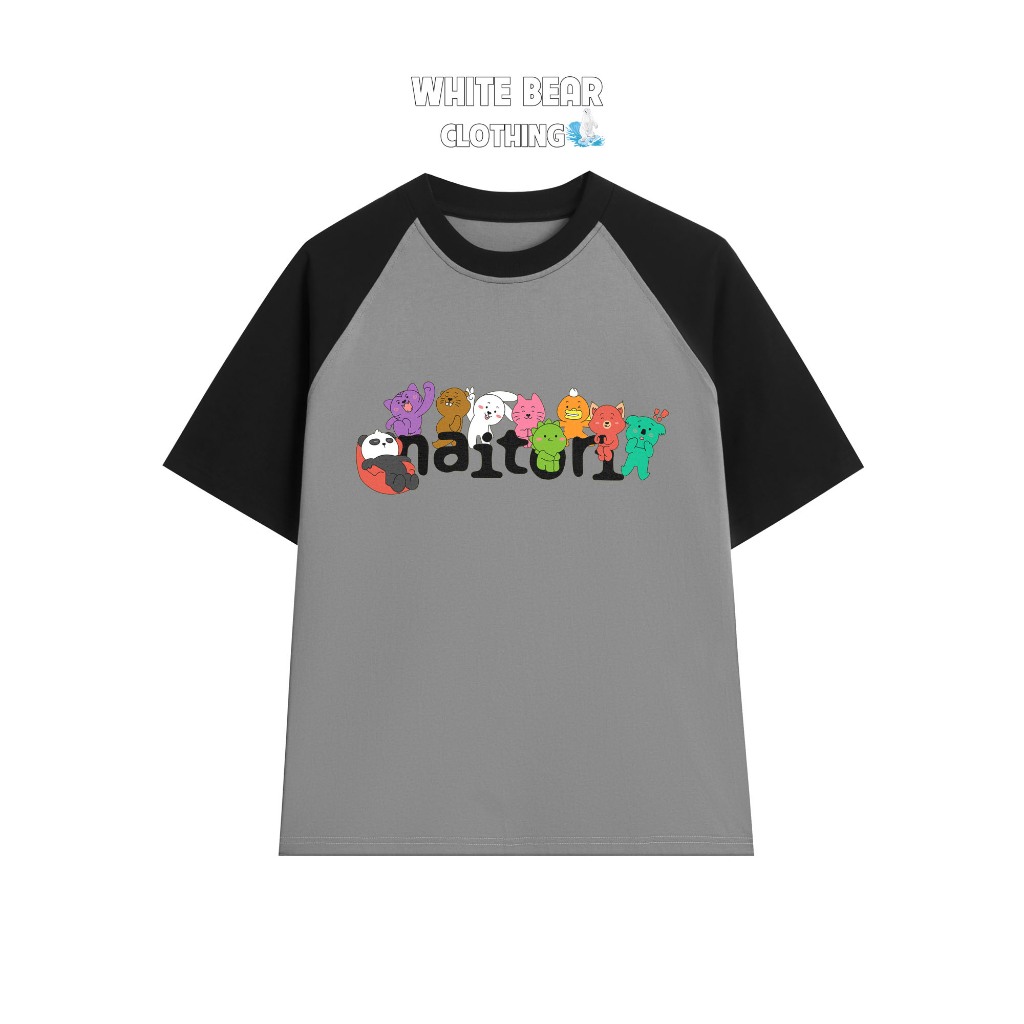 Áo thun 9 chú gấu WHITE BEAR CLOTHING cotton 100% vải dày
