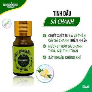 TINH DẦU SẢ CHANH 10 ML LUCKY STAR (TẶNG TÚI TREO)