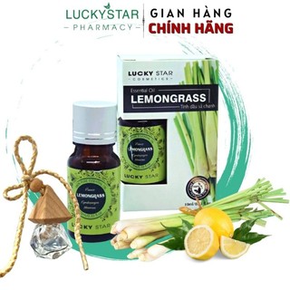 TINH DẦU SẢ CHANH 10 ML LUCKY STAR (TẶNG TÚI TREO)