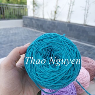 Dây thừng cotton đan macrame 2mm, sợi móc túi mũ. Nhiều màu sắc