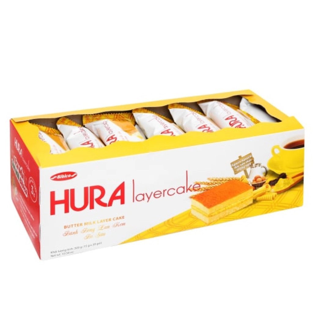 Bánh bông lan HURA Hộp