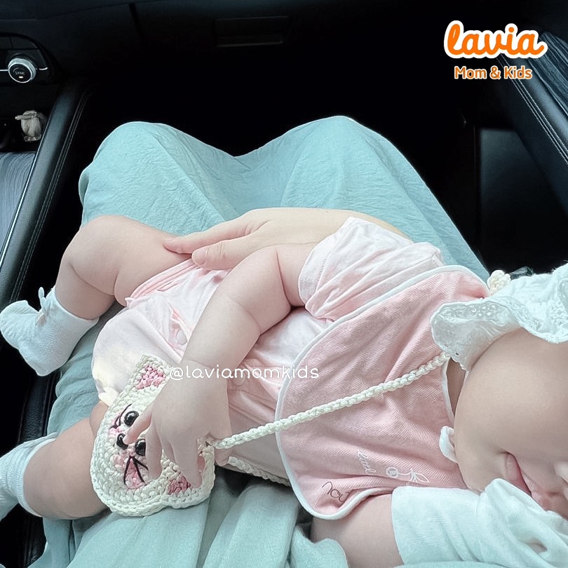 Túi đựng tỏi Lavia cho bé, túi đeo chéo đáng yêu cho bé sơ sinh