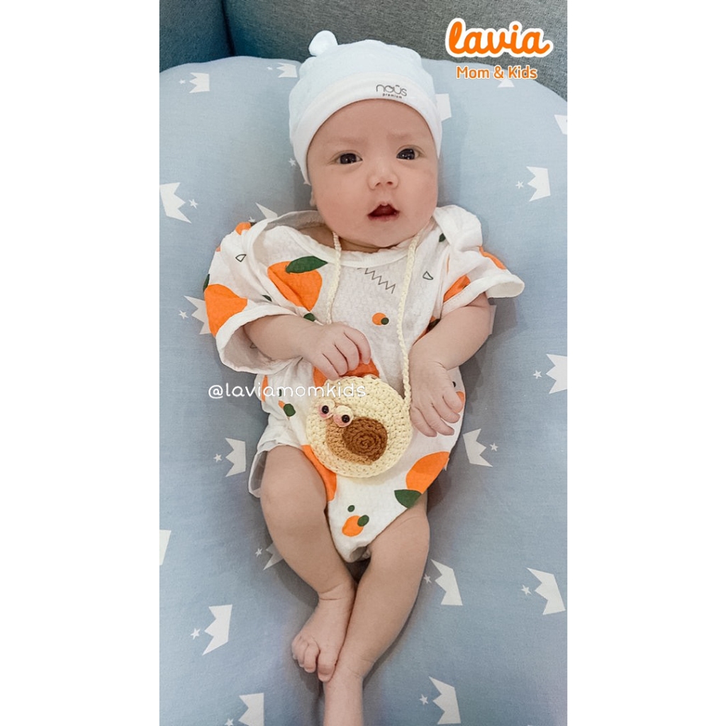 Túi đựng tỏi Lavia cho bé, túi đeo chéo đáng yêu cho bé sơ sinh