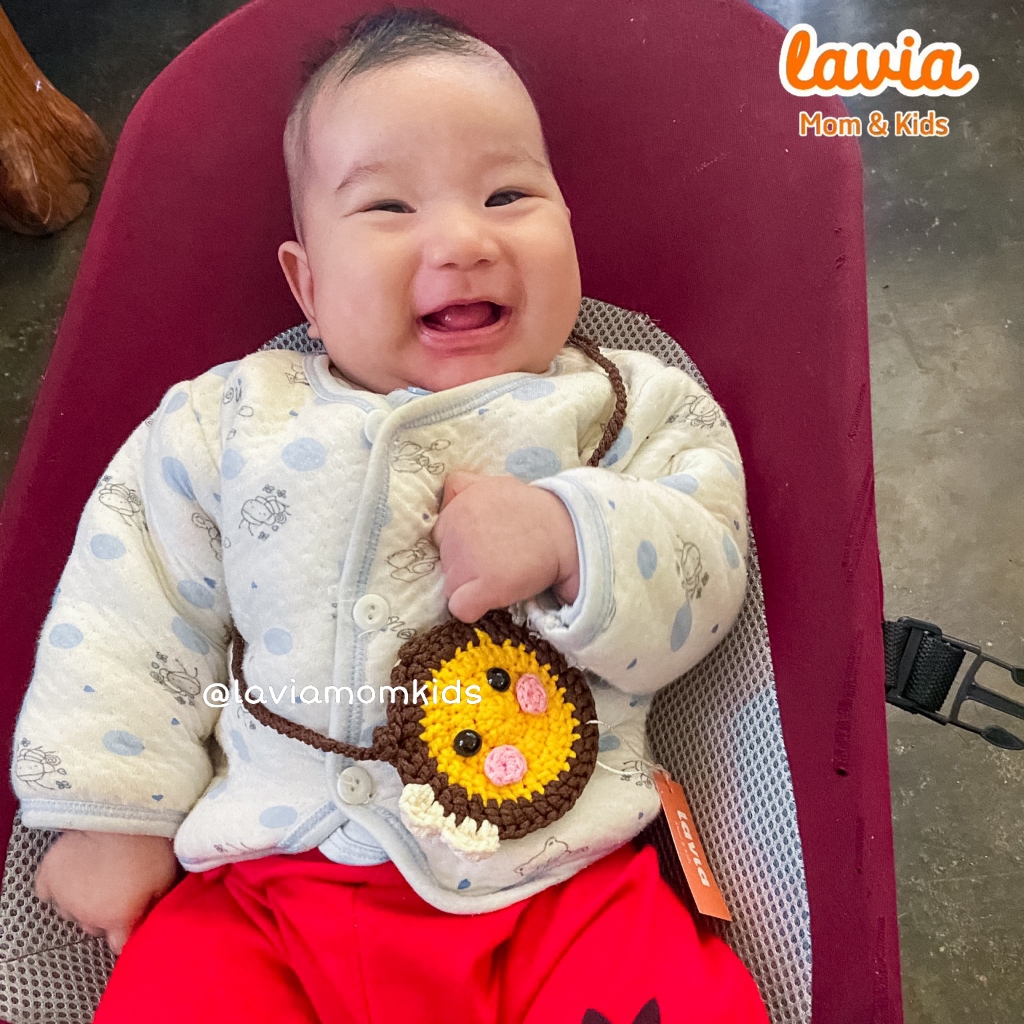 Túi đựng tỏi Lavia cho bé, túi đeo chéo đáng yêu cho bé sơ sinh
