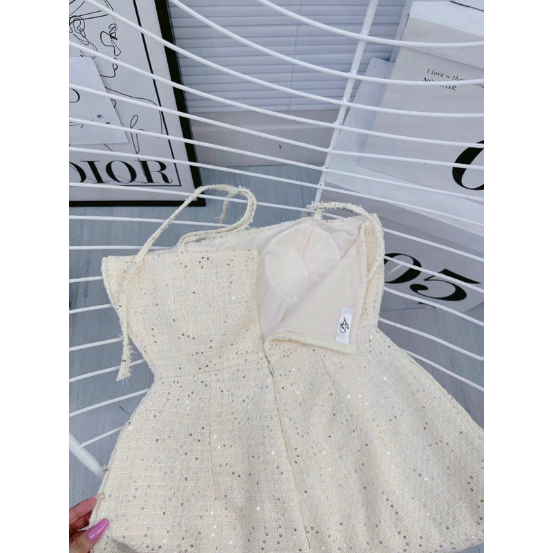 Jump dạ bling 2s nơ vai lật lai