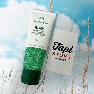 [Mẫu mới dạng tuýp] Mặt nạ The Body Shop Tea Tree Skin Clearing Clay Mask 75ml