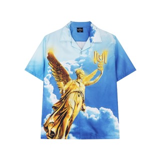 Đồ Bộ SET Unisex URBAN MONKEY " Sky Golden Set Blue " Chất Liệu Cotton Lạnh In Chuyển Nhiệt Phối Màu Xanh Dương