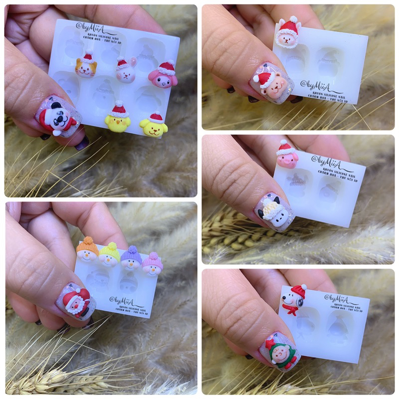 KHUÔN SILINCONE NAIL 3D Noel Hàn