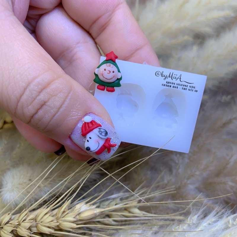 KHUÔN SILINCONE NAIL 3D Noel Hàn