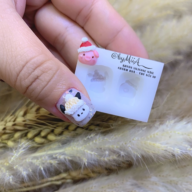 KHUÔN SILINCONE NAIL 3D Noel Hàn