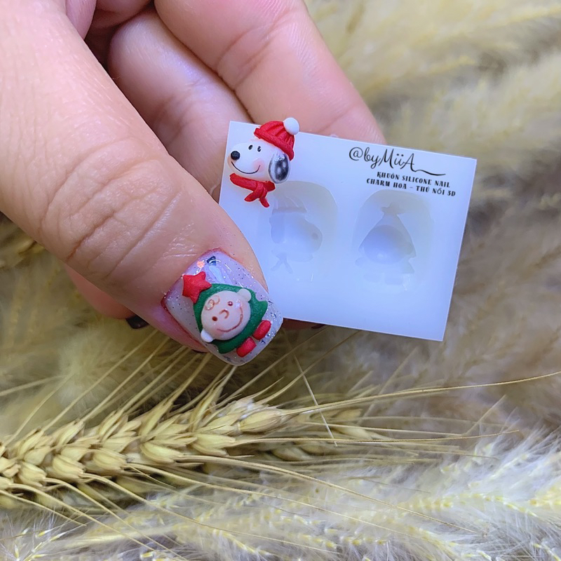 KHUÔN SILINCONE NAIL 3D Noel Hàn