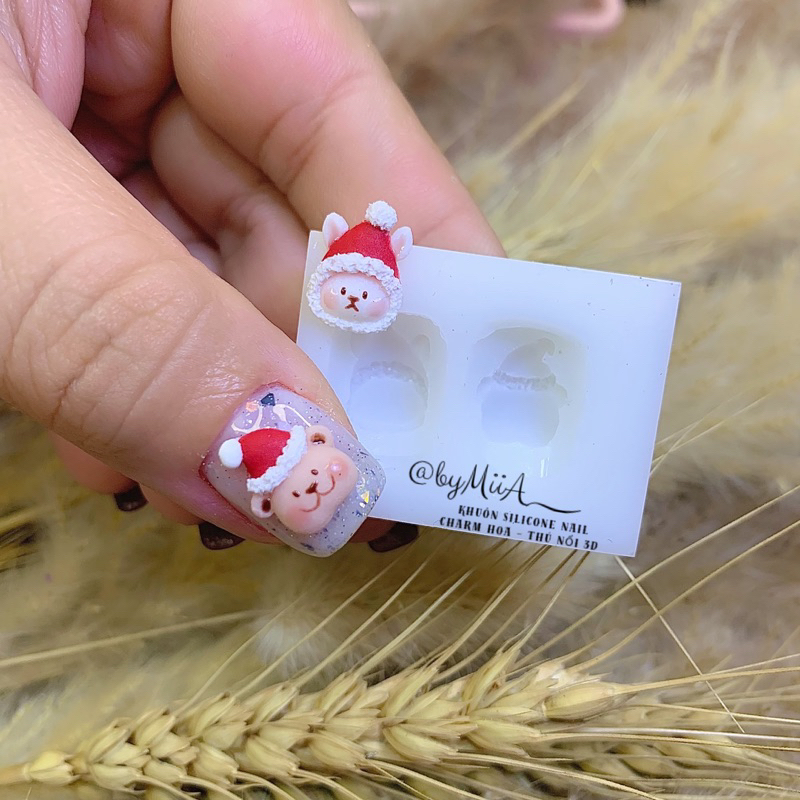 KHUÔN SILINCONE NAIL 3D Noel Hàn