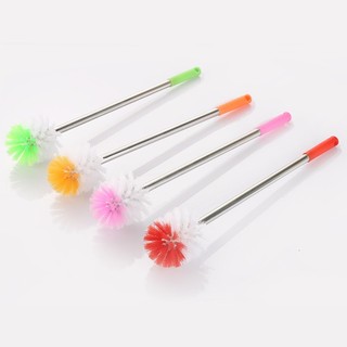 Cây chà rửa bồn cầu, toilet cán inox tròn 53cm