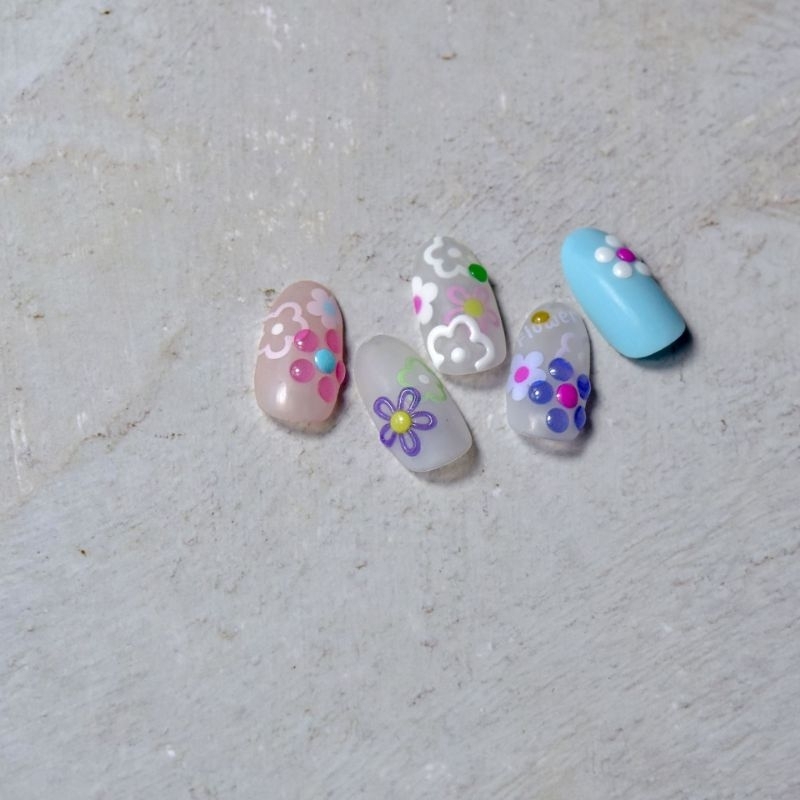 Stickers Nổi Dán Móng Họa Tiết Màu Sắc - ST1324 - BCorner