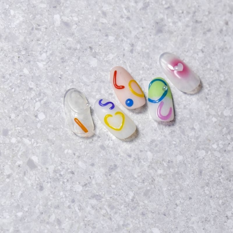 Stickers Nổi Dán Móng Họa Tiết Màu Sắc - ST1324 - BCorner