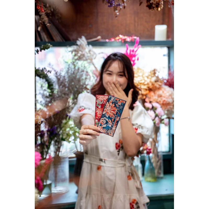 Bao lì xì Tết , lì xì hoa lá mới Mùa Xuân, C150 cán mờ chất lượng cao, siêu dày đẹp