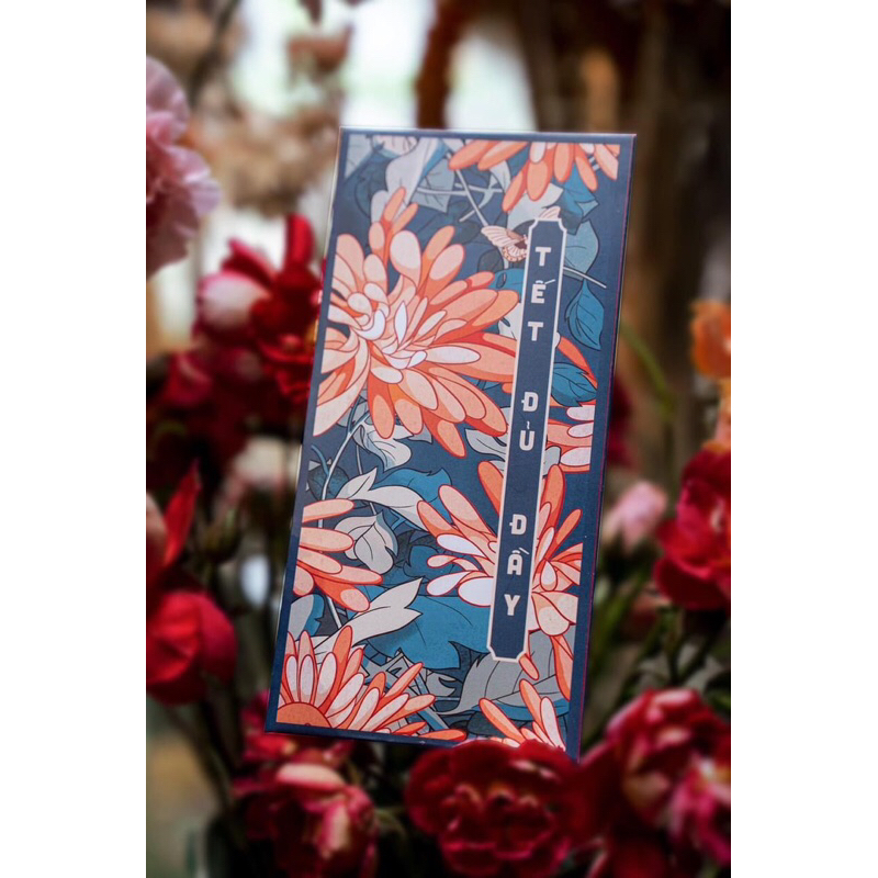 Bao lì xì Tết , lì xì hoa lá mới Mùa Xuân, C150 cán mờ chất lượng cao, siêu dày đẹp