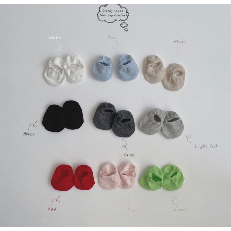 Tất bàn cotton mềm mại có chống trượt cho bé