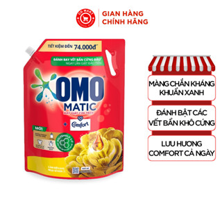 Nước giặt OMO Matic Comfort tinh dầu thơm 3.6KG dành cho máy giặt cửa trước và cửa trên