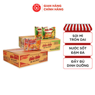 Mì xào Hảo Hảo hương vị Tôm hành và tôm xào chua ngọt 30 gói 75G