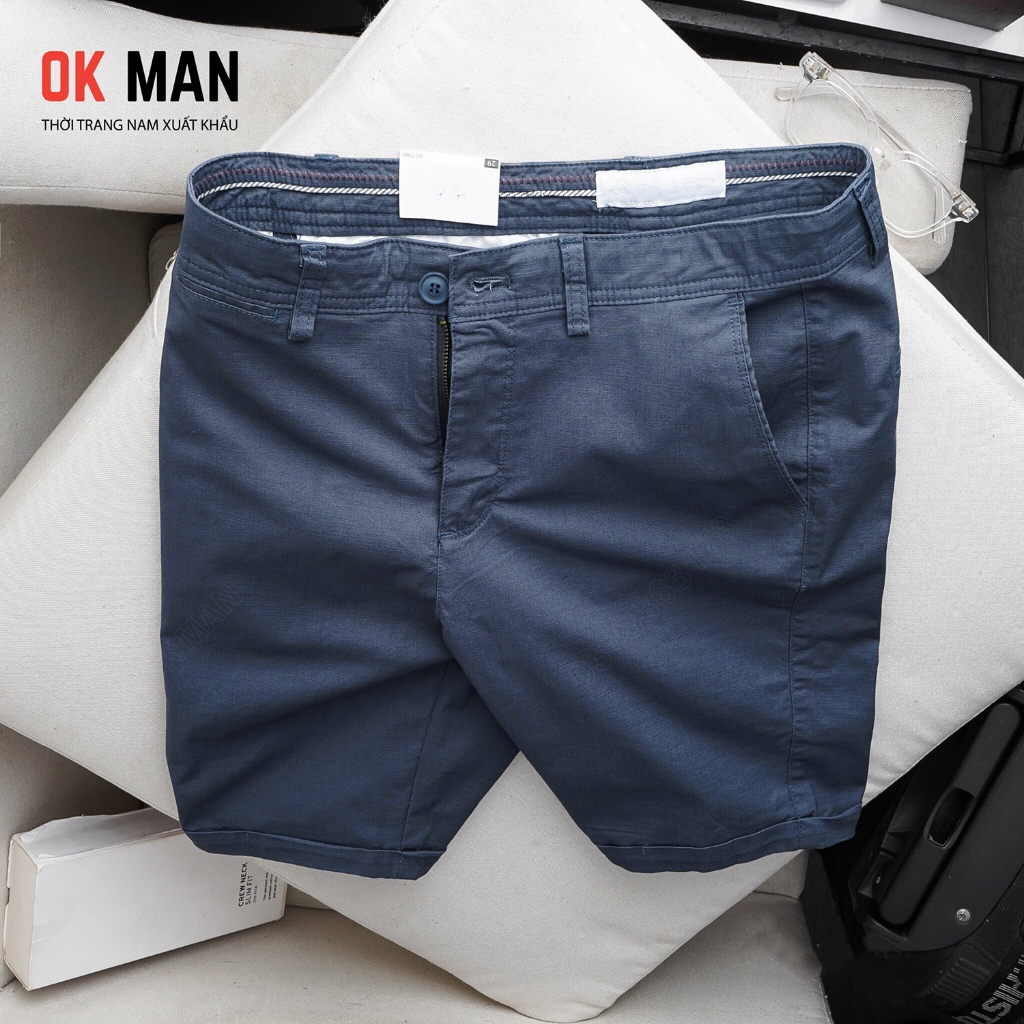 Quần Short Đũi Nam 5 màu- Quần đũi ngố nam thời trang, chất vải linen co giãn tốt. Okman