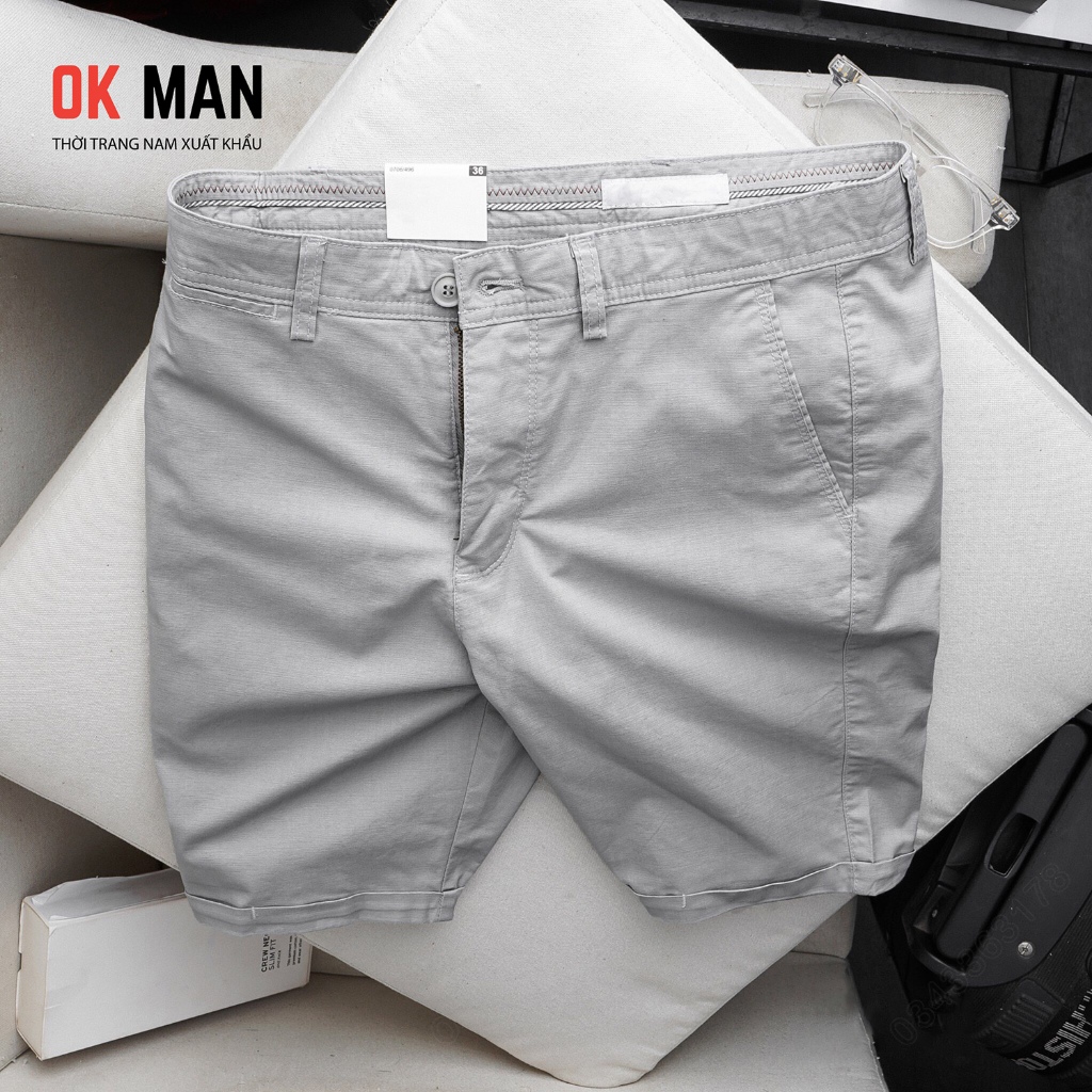 Quần Short Đũi Nam 5 màu- Quần đũi ngố nam thời trang, chất vải linen co giãn tốt. Okman