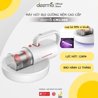 Máy hút bụi giường nệm Deerma CM1300 đa năng lực hút mạnh 12000Pa, máy hút bụi cầm tay diệt khuẩn giường nệm, sofa