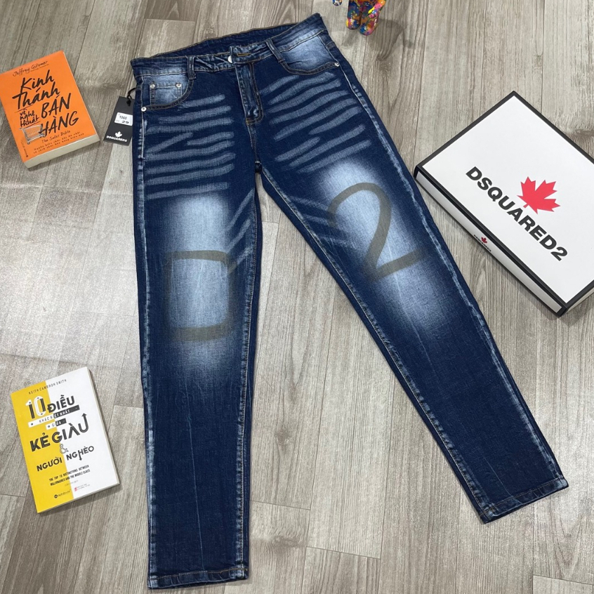 Quần Jean Nam DSQ SAMURAI , Quần Bò Nam DSQ D2 Cao Cấp Chất Jean Co Dãn Hàng Thời Trang Nam Cực Hot BN30
