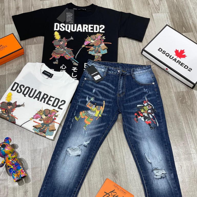 Quần Jean Nam DSQ SAMURAI , Quần Bò Nam DSQ D2 Cao Cấp Chất Jean Co Dãn Hàng Thời Trang Nam Cực Hot BN30