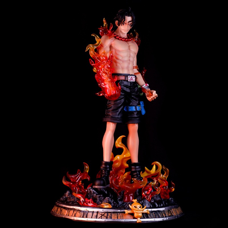 MH83 - Mô Hình Cao Cấp Portgas D Ace Hỏa Quyền Cao 41cm Có 2 Đầu Thay Thế - Mô Hình Ace One Piece
