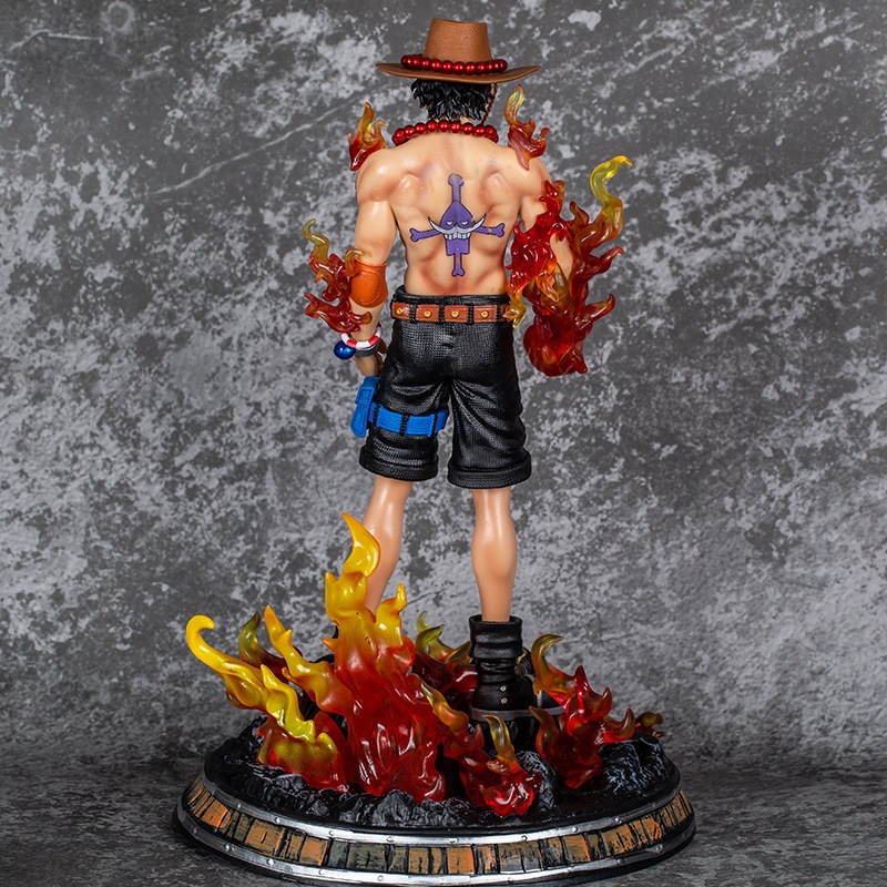 MH83 - Mô Hình Cao Cấp Portgas D Ace Hỏa Quyền Cao 41cm Có 2 Đầu Thay Thế - Mô Hình Ace One Piece