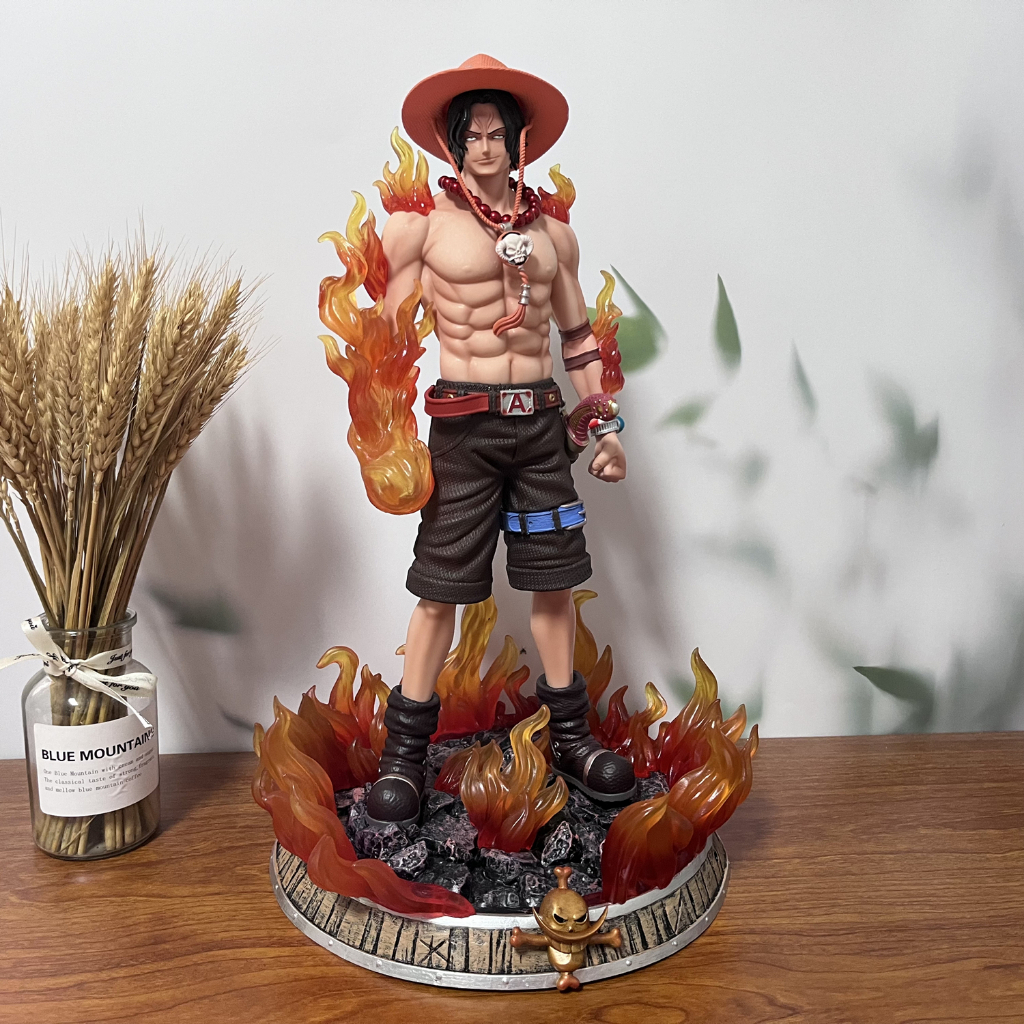 MH83 - Mô Hình Cao Cấp Portgas D Ace Hỏa Quyền Cao 41cm Có 2 Đầu Thay Thế - Mô Hình Ace One Piece