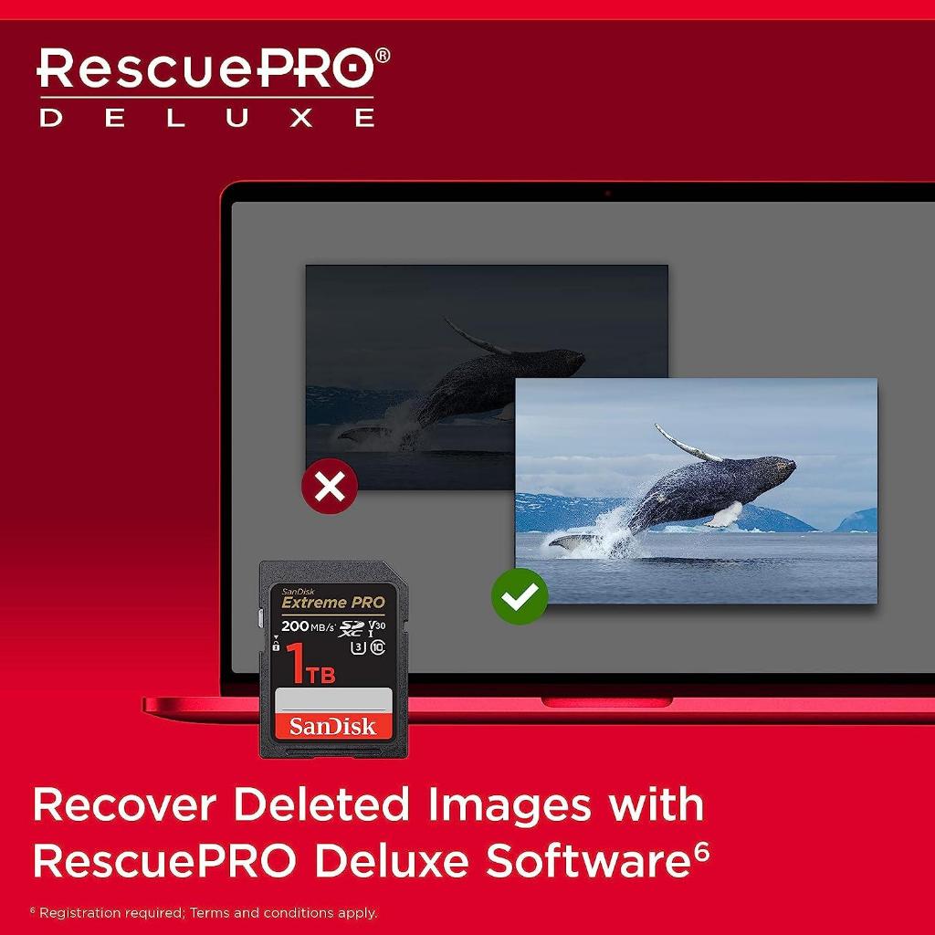 Thẻ nhớ máy ảnh SDXC SanDisk Extreme Pro U3 V30 512GB 200MB/s SDSDXXD-512G-GN4IN