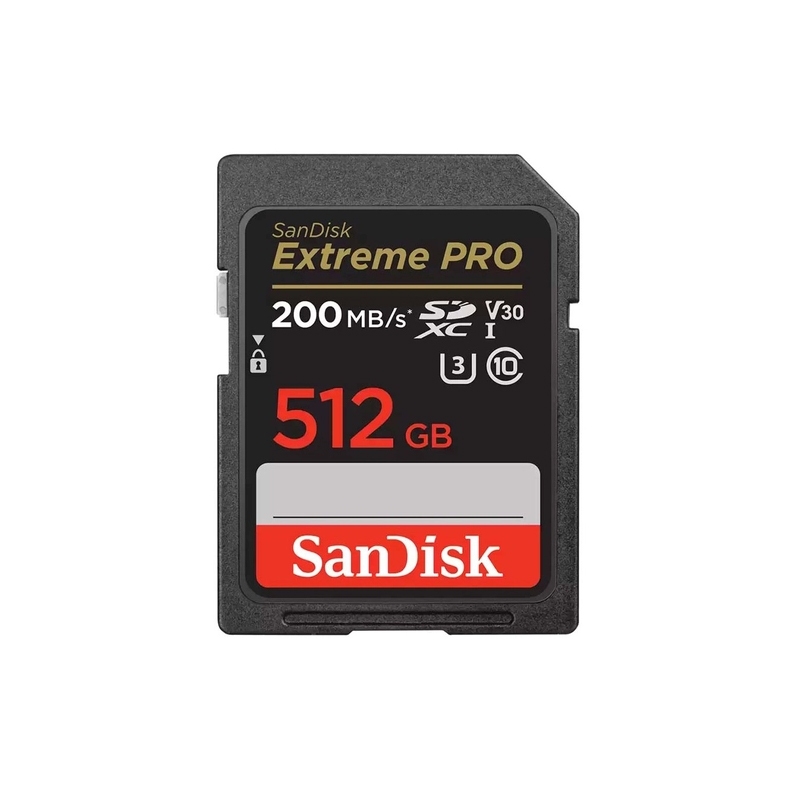 Thẻ nhớ máy ảnh SDXC SanDisk Extreme Pro U3 V30 512GB 200MB/s SDSDXXD-512G-GN4IN