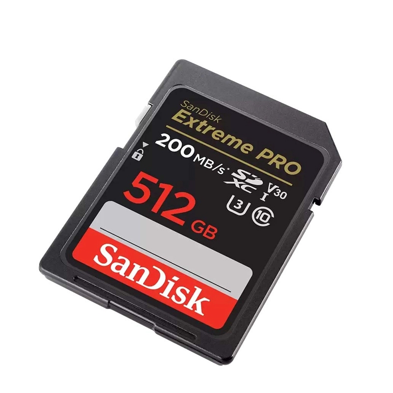 Thẻ nhớ máy ảnh SDXC SanDisk Extreme Pro U3 V30 512GB 200MB/s SDSDXXD-512G-GN4IN