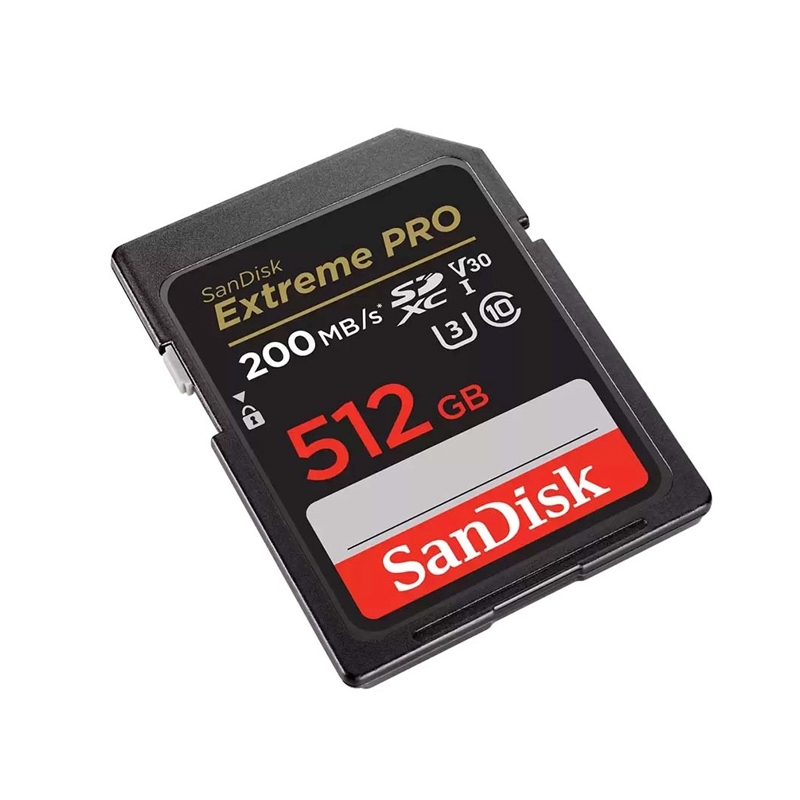 Thẻ nhớ máy ảnh SDXC SanDisk Extreme Pro U3 V30 512GB 200MB/s SDSDXXD-512G-GN4IN