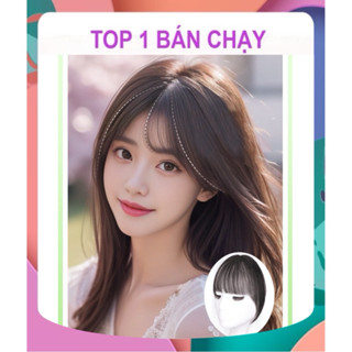 [Sale hot] Tóc giả mái thưa Hàn Quốc dệt tay có mai và không có mai đủ màu