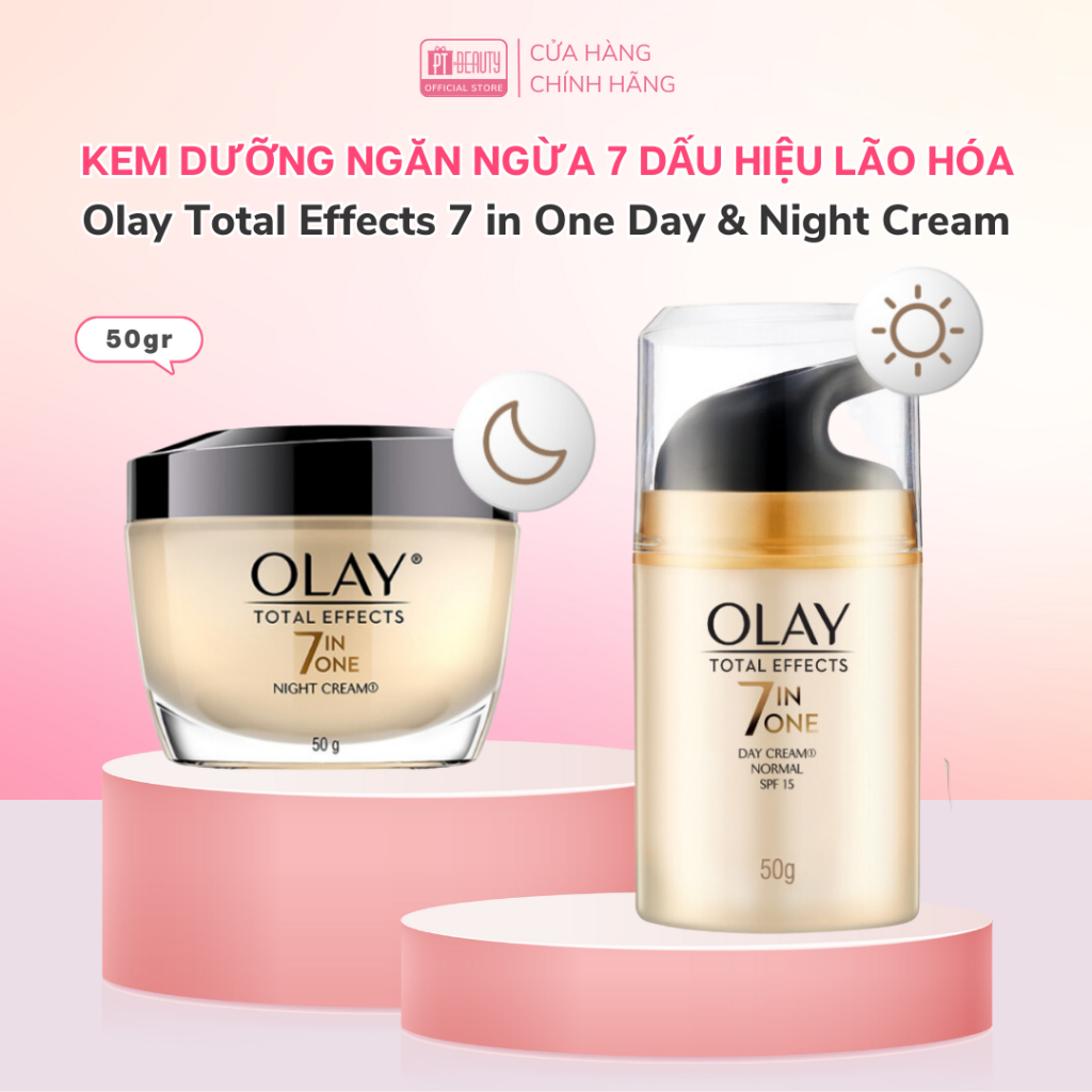 Kem Dưỡng Olay Total Effects Ngừa Lão Hóa Da Và Đêm 50g Total Effects 7 in One