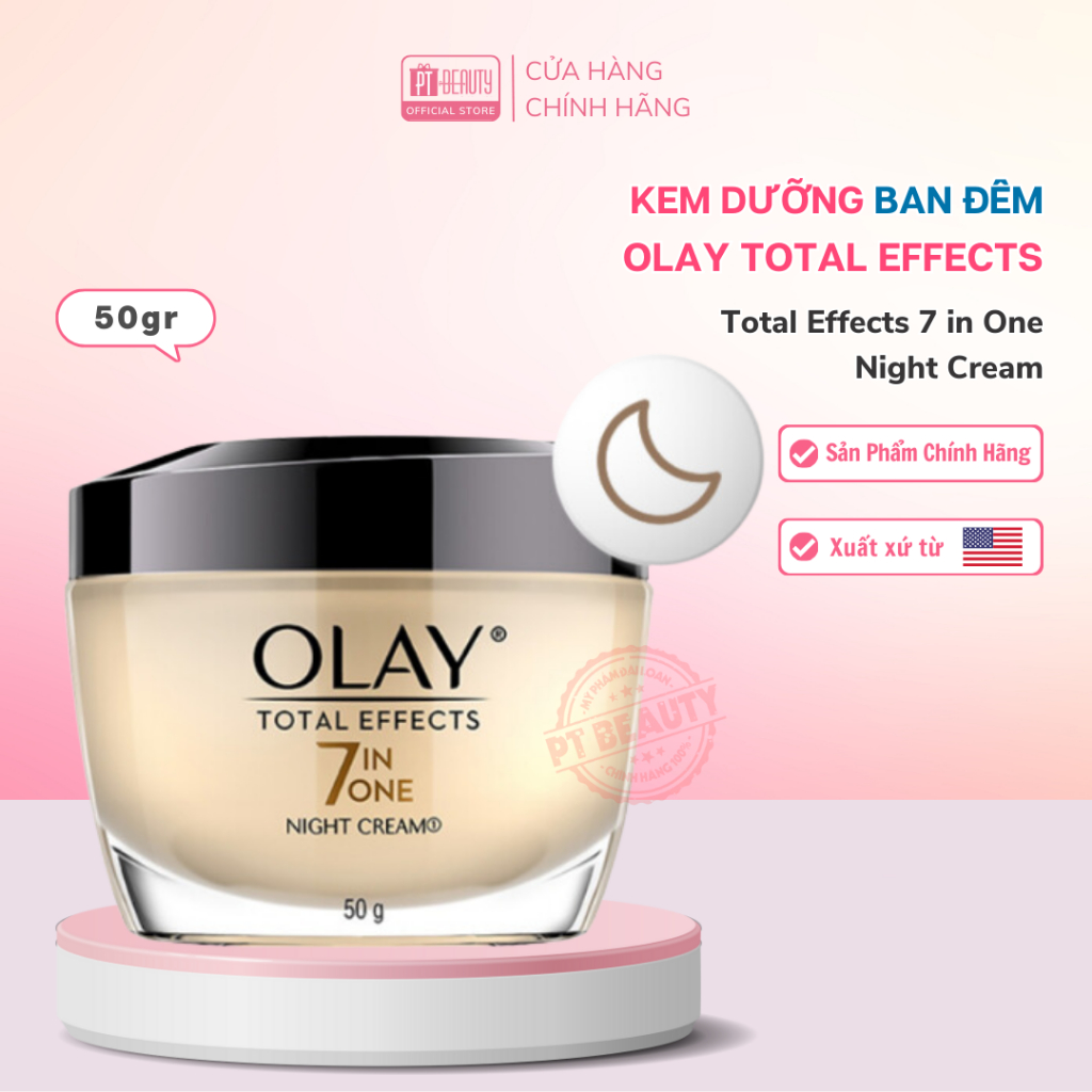 Kem Dưỡng Olay Total Effects Ngừa Lão Hóa Da Và Đêm 50g Total Effects 7 in One