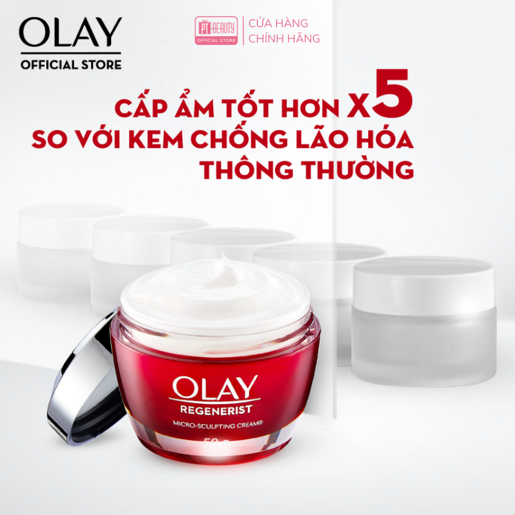 Serum Và Kem Dưỡng Olay Regenerist Ngừa Lão Hóa Da Ngày & Đêm 50g Regenerist Micro-Sculpting Cream