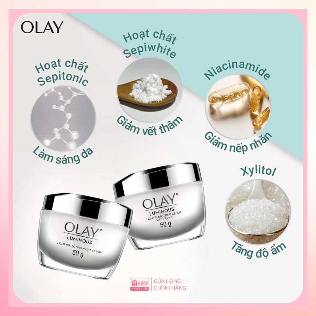 Kem Dưỡng Ngày & Đêm Dưỡng Sáng Da OLAY LUMINOUS 50G