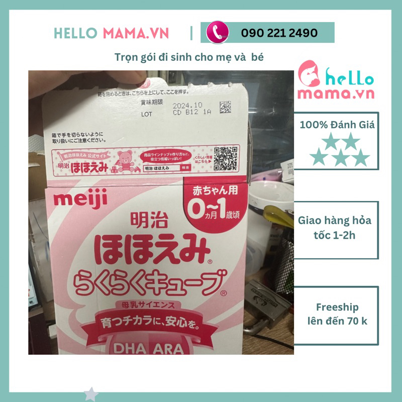 Thanh sữa non Meiji