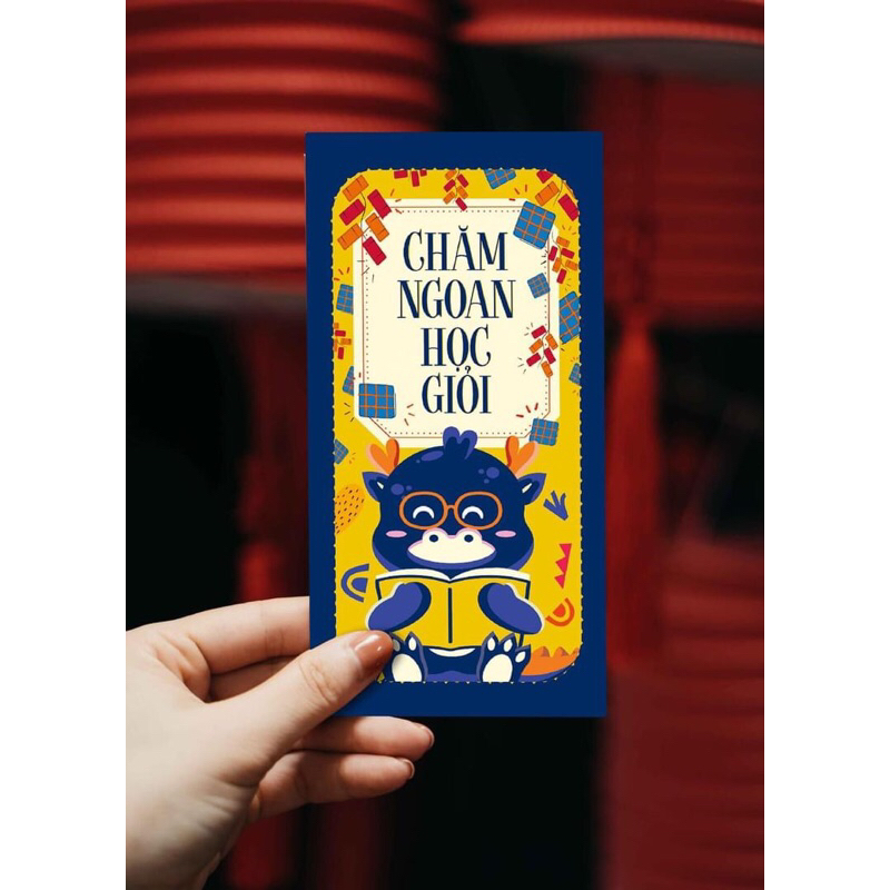 Lì xì Tết 2024 , lì xì Color Of Art, C150 cán mờ kiểu dáng hoạt hình nhỏ dễ thương, siêu đẹp