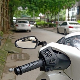 Gương Gù Crg Chân Gương Hàng Thái Kính Trắng Xịn Gắn Xe Máy