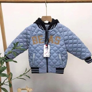 Áo khoác lót lông bé trai bé gái trần trám mềm mịn siêu ấm