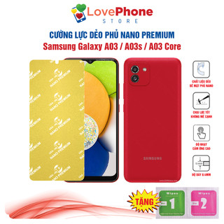 Cường lực Samsung A03 A03s A03 Core dẻo phủ Nano Premium chống xước bảo vệ màn hình - Love Phone