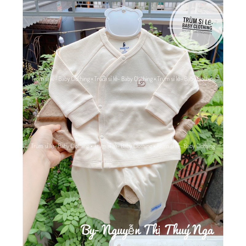 Bambola- Bộ quần áo sơ sinh nỉ mùa Đông cho bé trai, bé gái