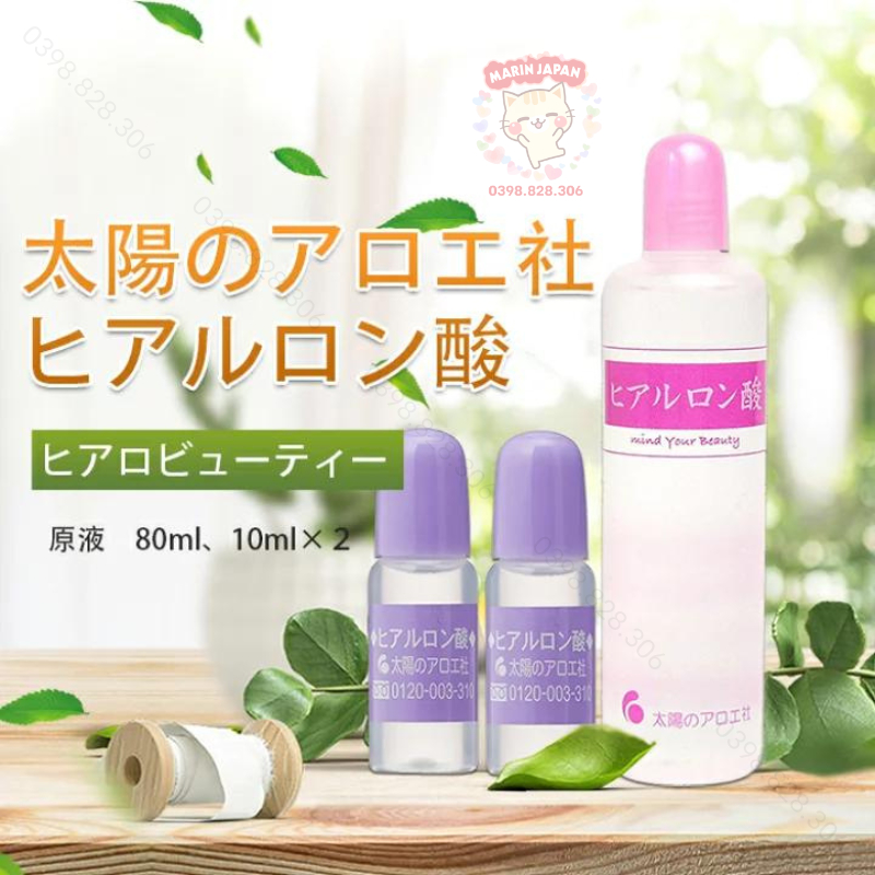 Serum Cấp Ẩm HA Tím Hyaluronic Acid Nhật Bản 80ml + 10ml + 10ml